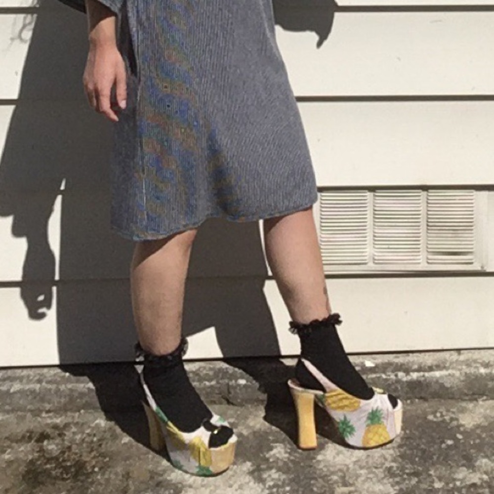 PINEAPPLE PLATFORM SANDAL - Picture 3 of 3